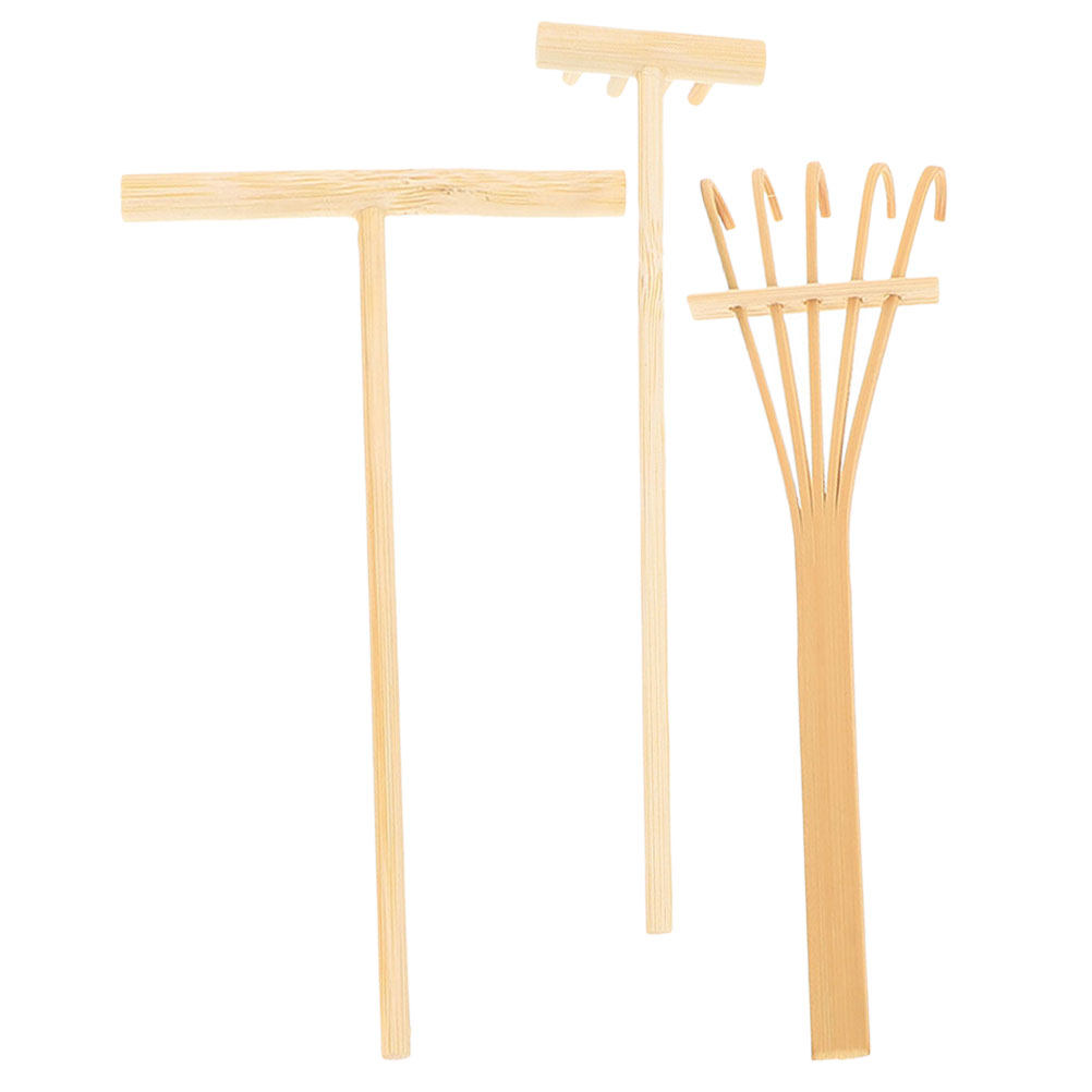 Zen Gardening Tools - 1Set Bamboo Sand Table Rakes Miniature