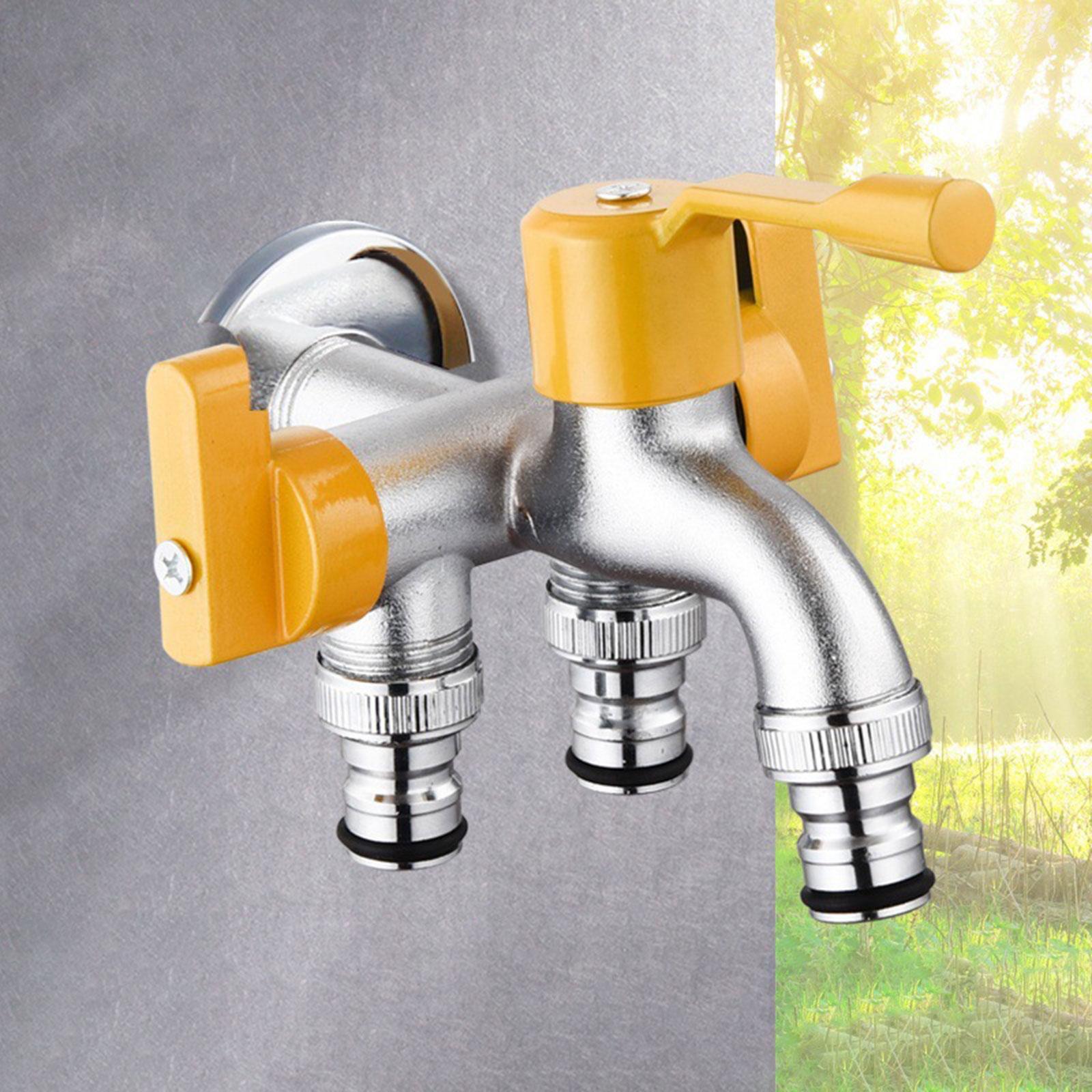 Gardening Tools And Equipment - Outdoor Faucet Brass Three Way Garden