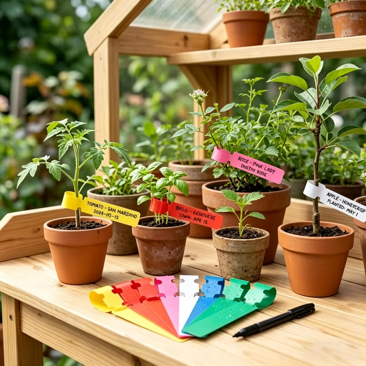 Gardening Tools Labeled - 100pcs Waterproof Plant Markers Plastic Plant