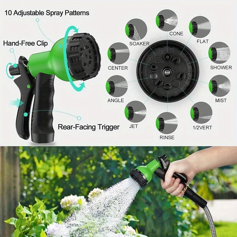 8 Mode High Pressure Garden Wa - Gardening Tools Youtube recension och pris