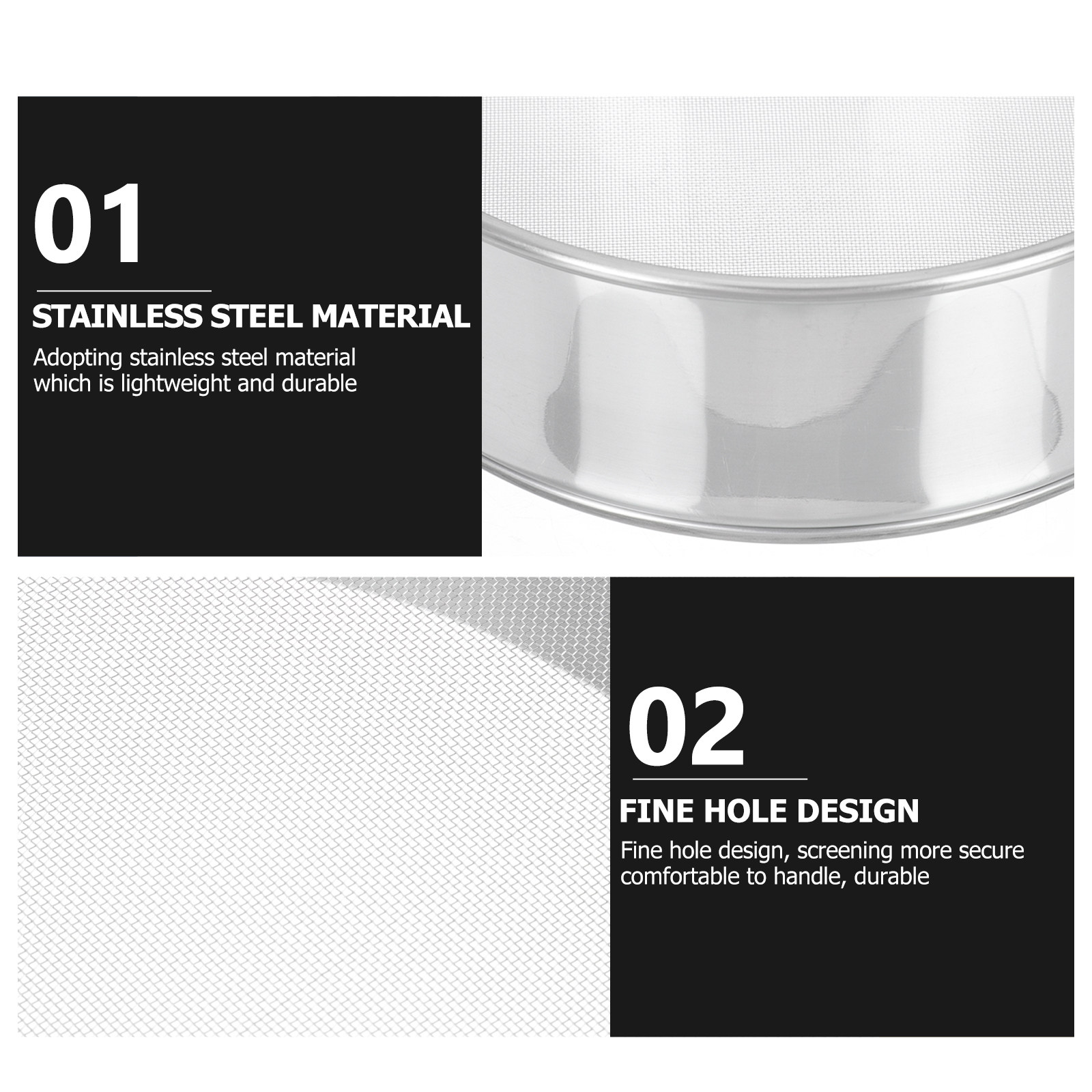 Stainless Steel Sieve Round De - Garden Sieve Soil recension och pris