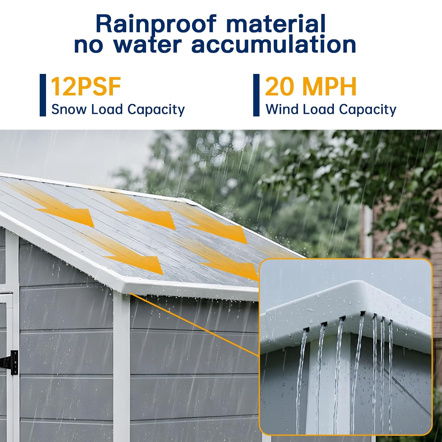 8x6 FT Outdoor Storage Shed wi - Gardening Tool recension och pris