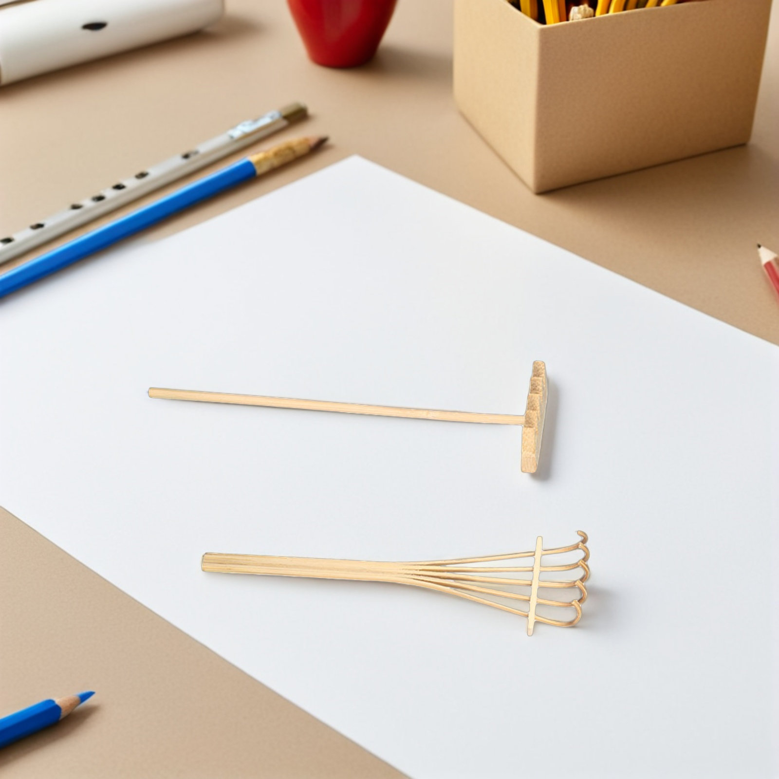 6Pcs Mini Sand Rake Set Bamboo - Zen Gardening Tools recension och pris