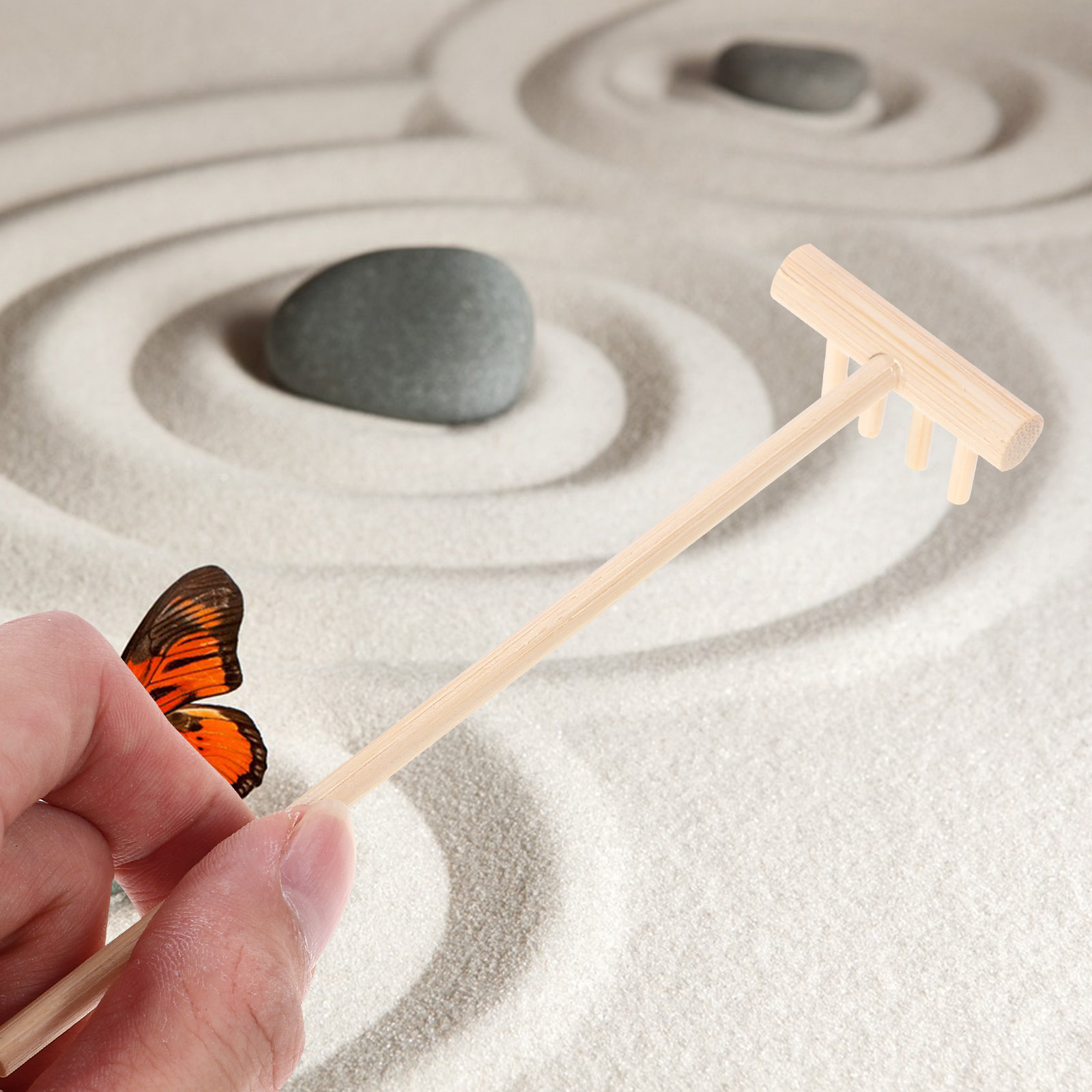 Mini Zen Garden Rake Set Woode - Zen Gardening Tools recension och pris