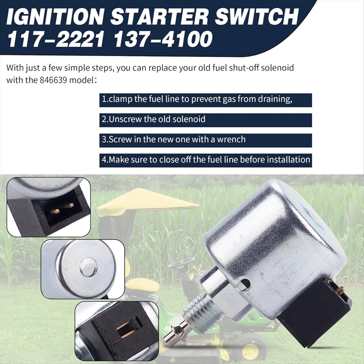 A24I 846639 Shut-Off Solenoid  - Gardening Tools B&Q recension och pris