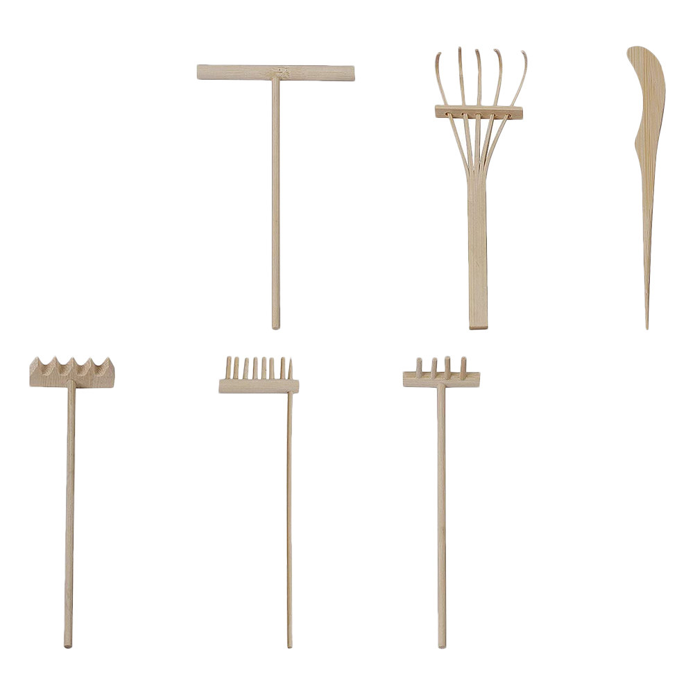 1Set Bamboo Rakes Mini Sand Ta - Zen Gardening Tools recension och pris