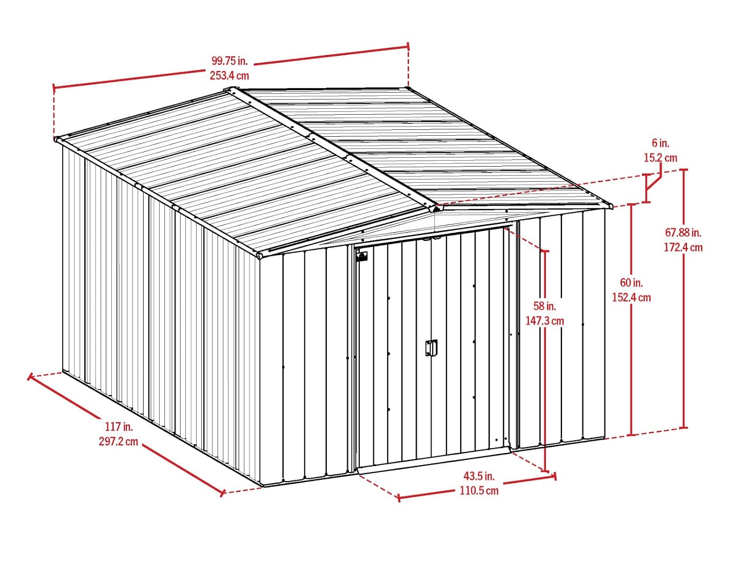 Steel Storage Shed Weatherproo - Gardening Tools And Equipment recension och pris