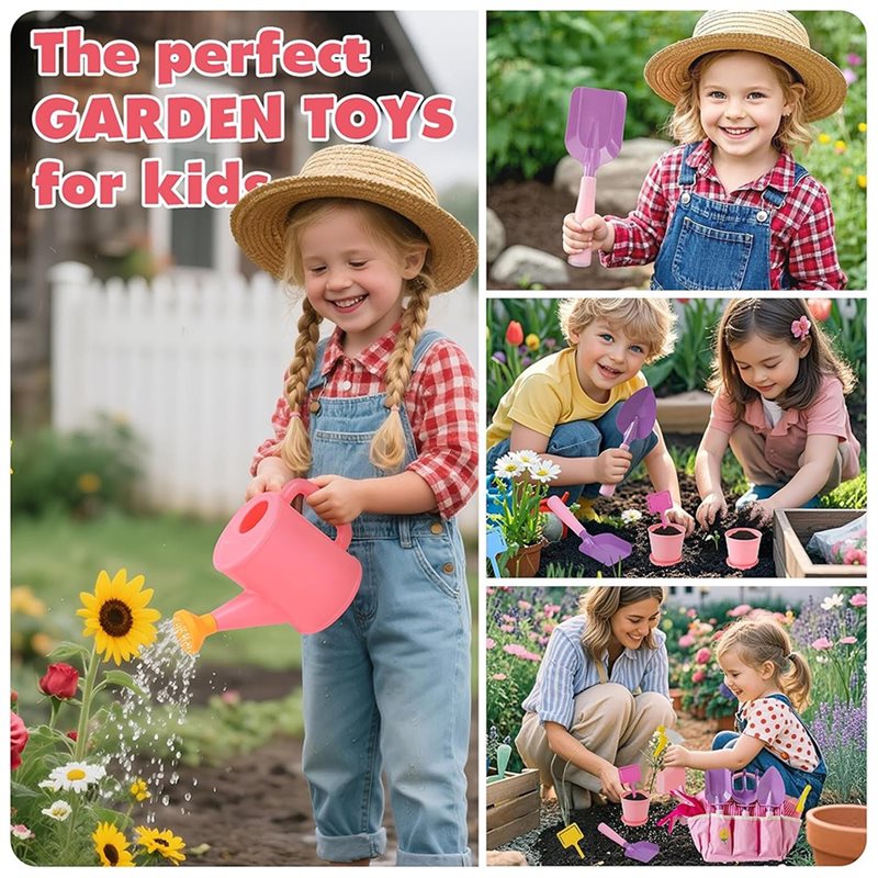 Superior-Kids Pink Gardening T - Gardening Tools Kit For Kids recension och pris