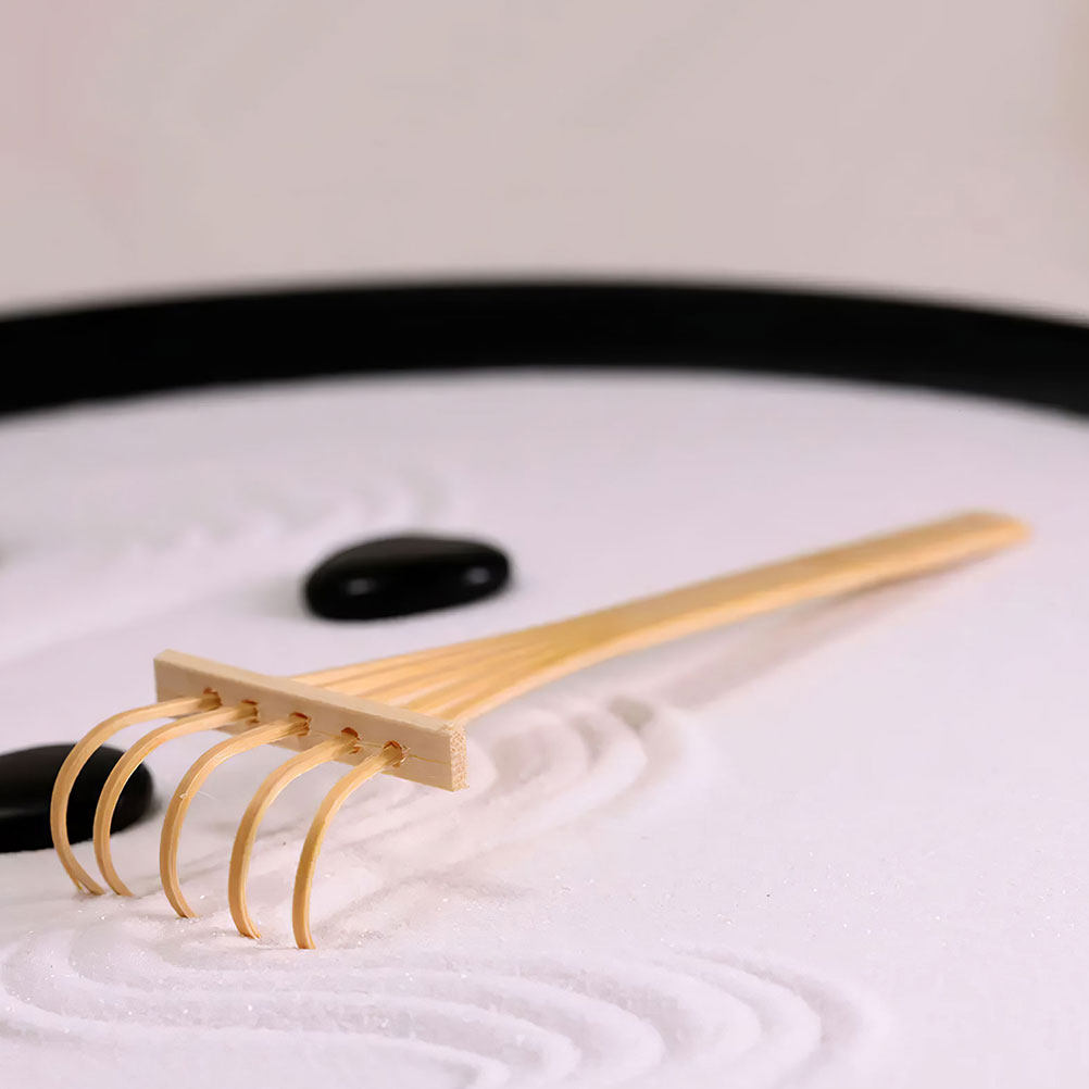 1Set Bamboo Sand Table Rakes M - Zen Gardening Tools recension och pris