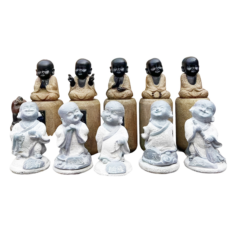 Little novice monk ornament Sc - Zen Gardening Tools recension och pris