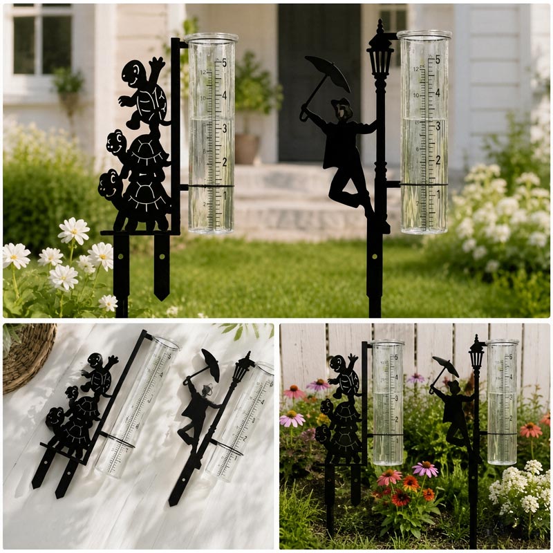 Metal Garden Rain Gauge Stake  - Gardening Tools Youtube recension och pris