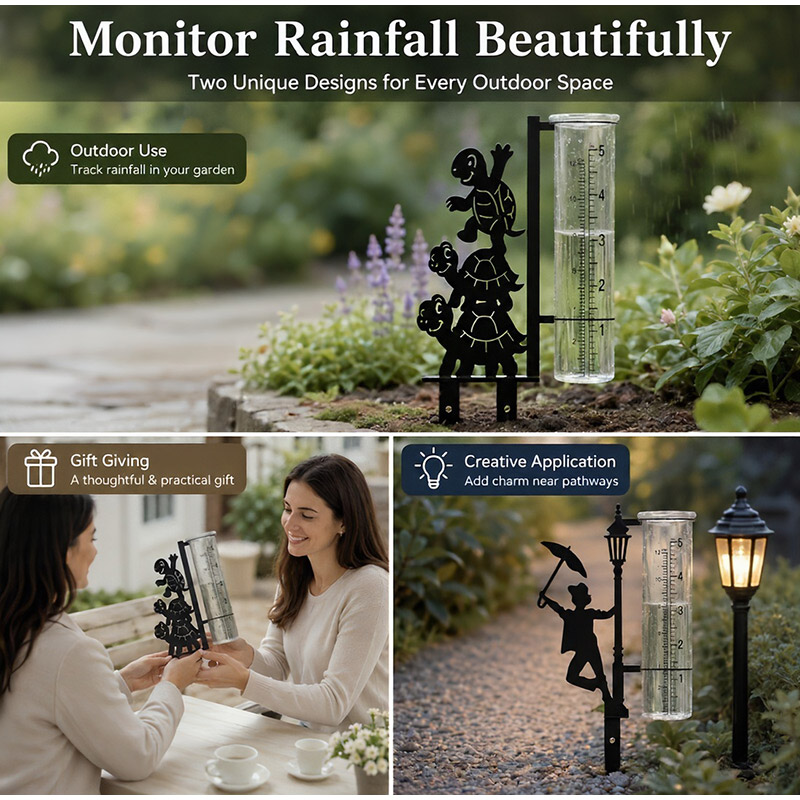 Metal Garden Rain Gauge Stake  - Gardening Tools Youtube recension och pris