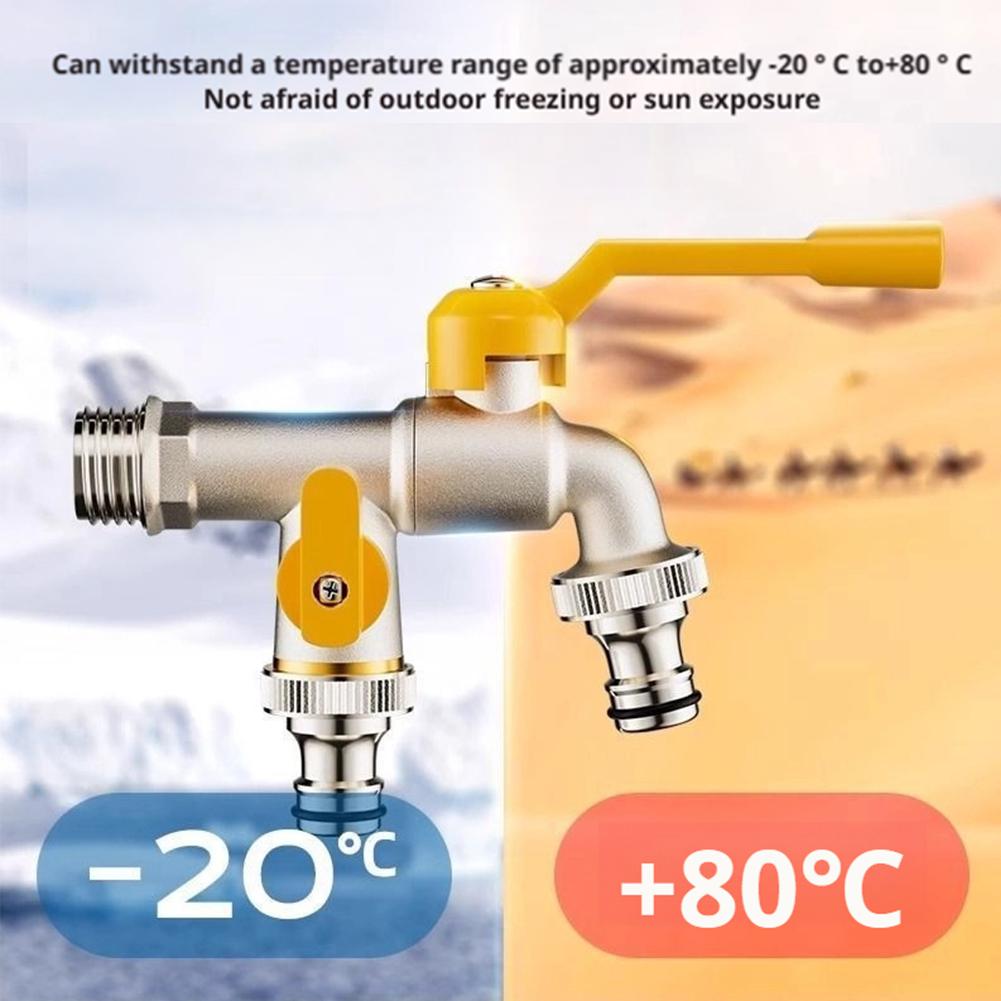 Outdoor Double Water Tap Fauce - Gardening Tools And Equipment recension och pris