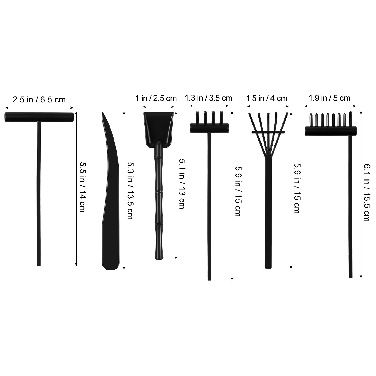 6Pcs Mini Zen Garden Rakes Pla - Zen Gardening Tools recension och pris