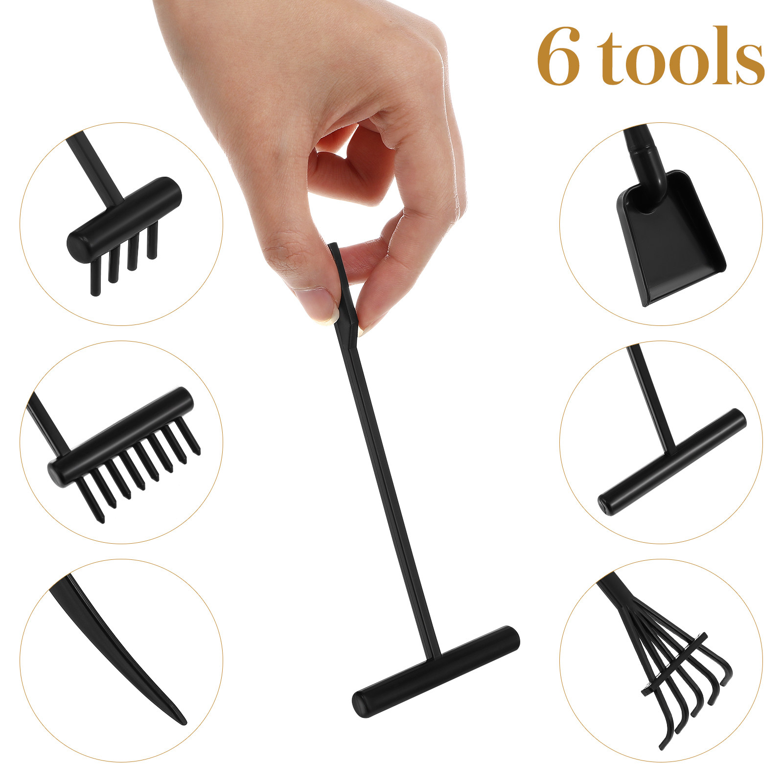 6Pcs Mini Zen Garden Rakes Pla - Zen Gardening Tools recension och pris