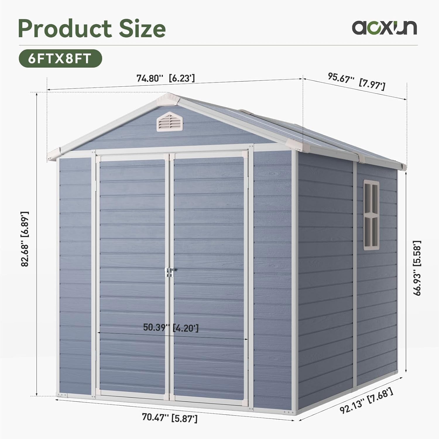6x8 FT Outdoor Storage Shed Re - Gardening Tool recension och pris