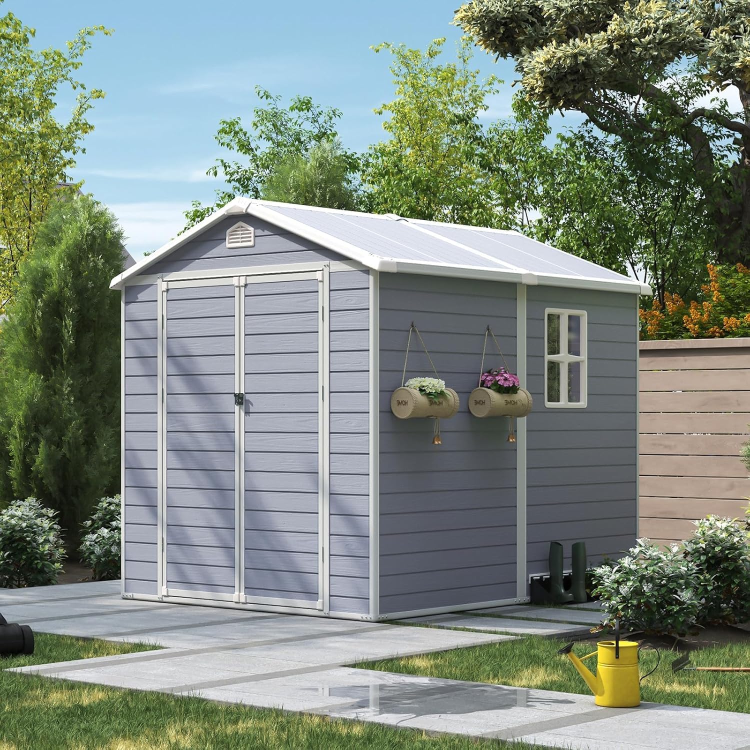 6x8 FT Outdoor Storage Shed Re - Gardening Tool recension och pris