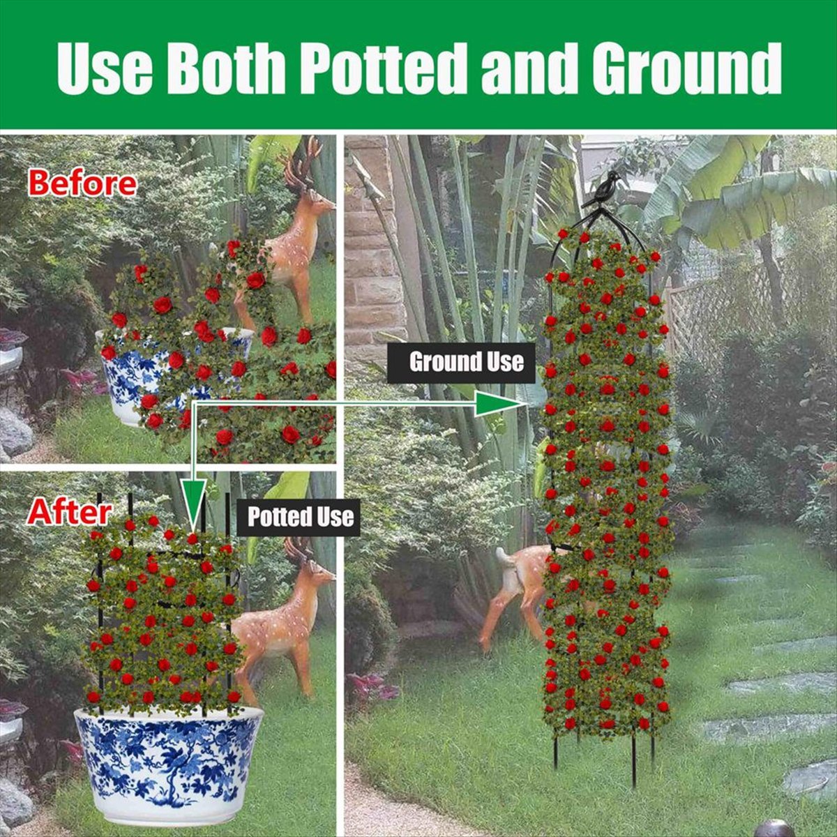 AT16 Climbing Plant Obelisk Tr - Gardening Tools B&Q recension och pris