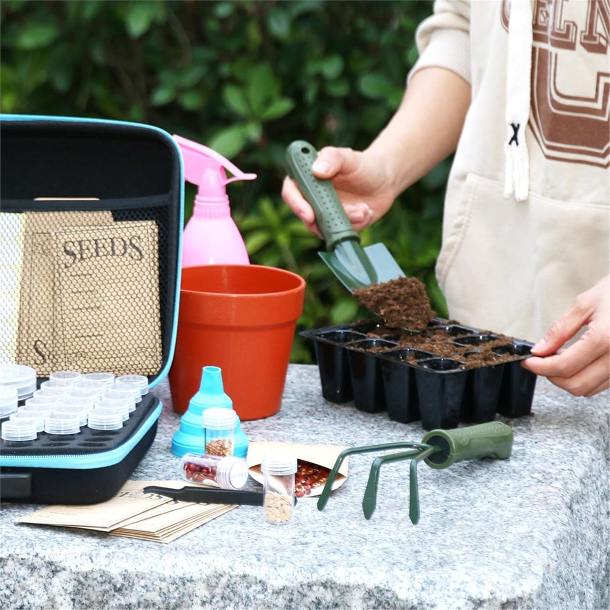 ABNH 70 Slots Seed Storage Org - Gardening Tools Labeled recension och pris