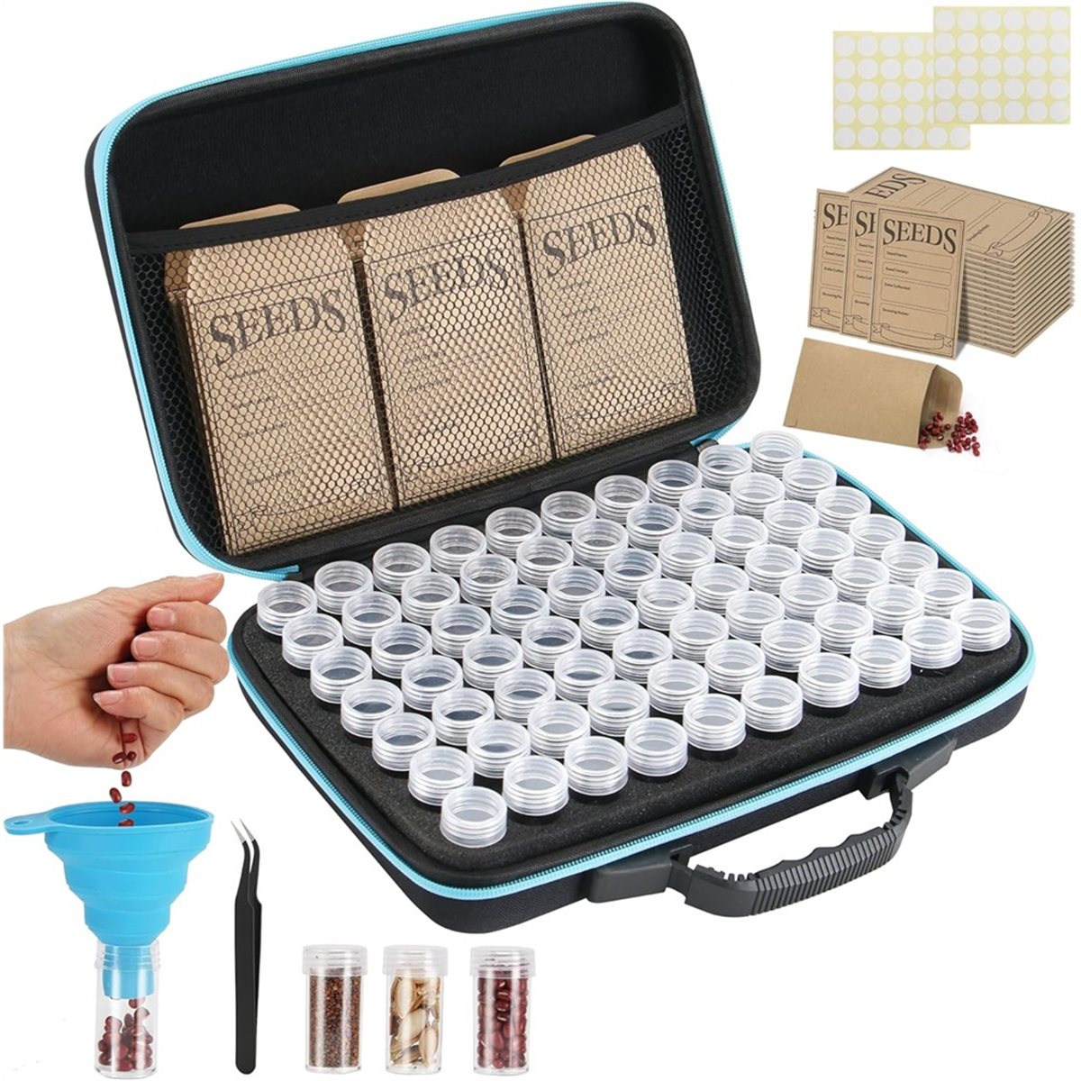 ABNH 70 Slots Seed Storage Org - Gardening Tools Labeled recension och pris