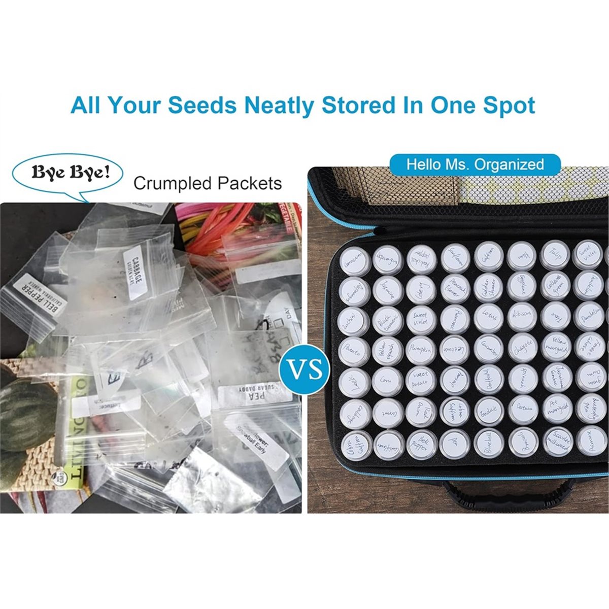 ABNH 70 Slots Seed Storage Org - Gardening Tools Labeled recension och pris