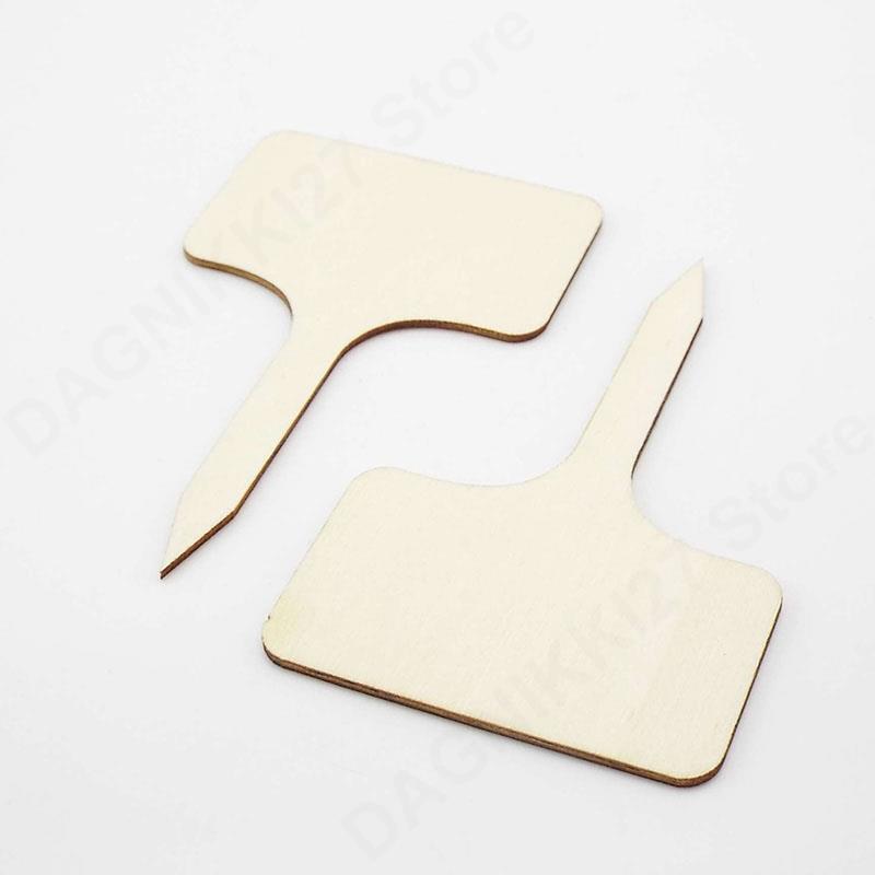 10x T-Type Wooden Plant Labels - Gardening Tools Labeled recension och pris