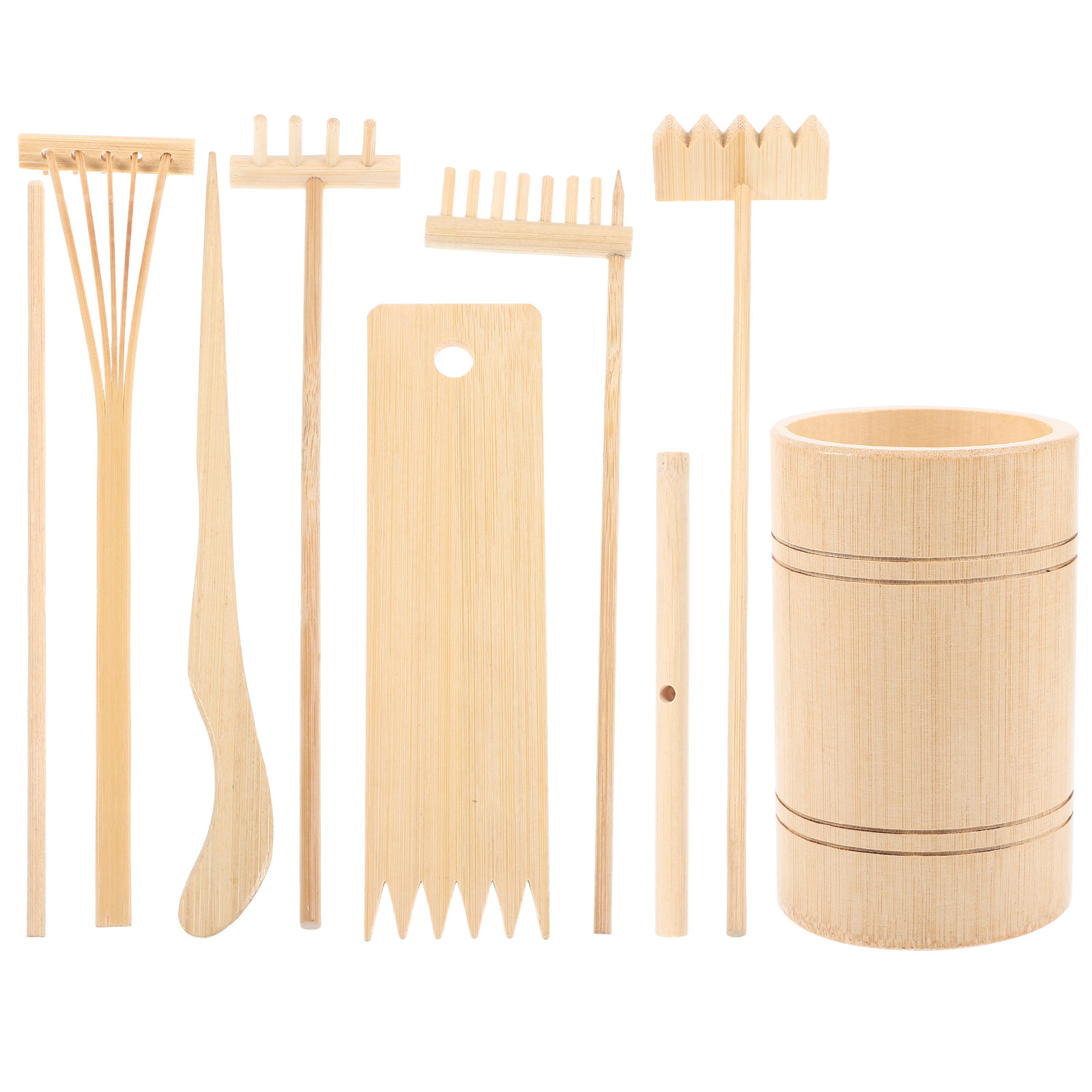 1Set Wooden Mini Zen Garden Ra - Zen Gardening Tools recension och pris