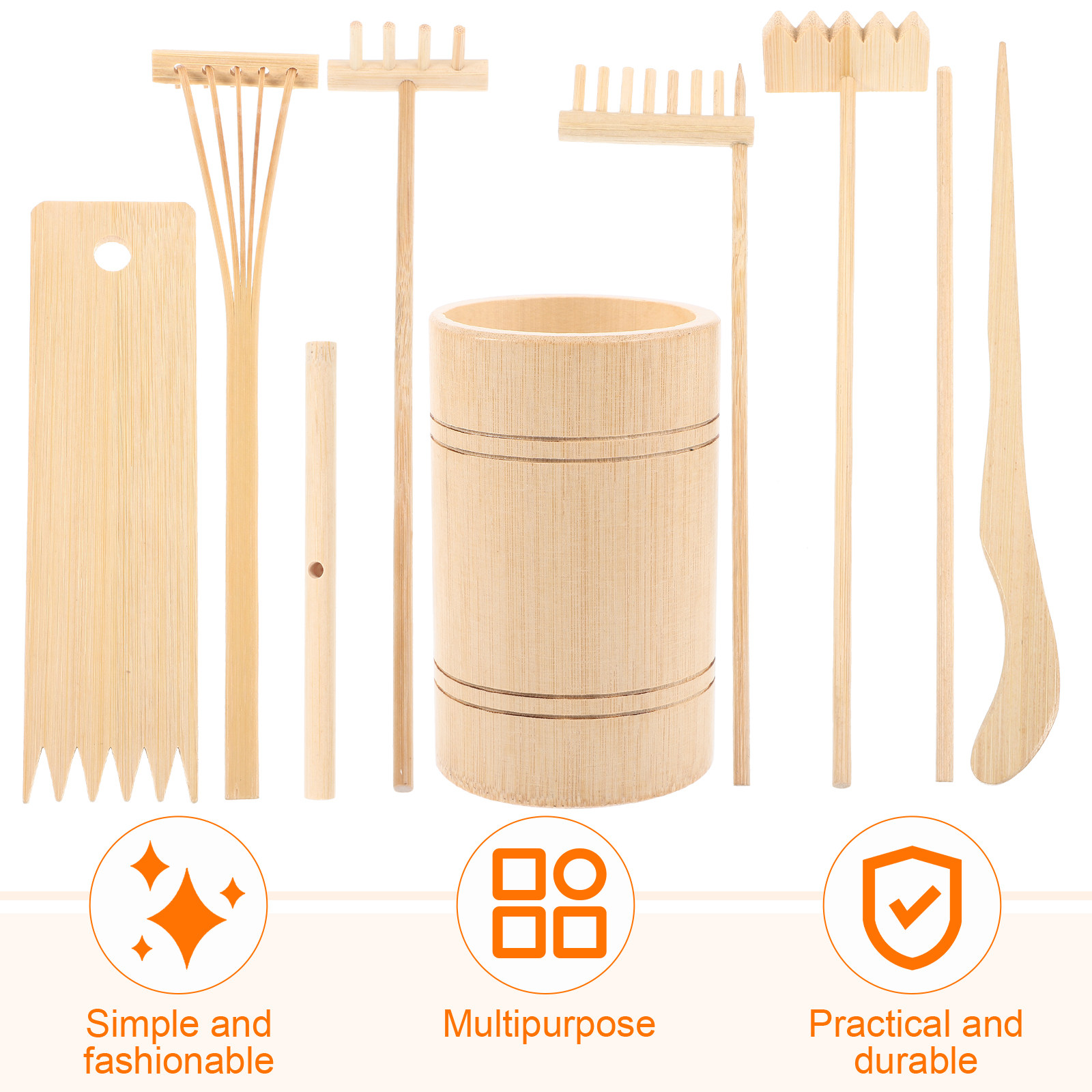 1Set Wooden Mini Zen Garden Ra - Zen Gardening Tools recension och pris