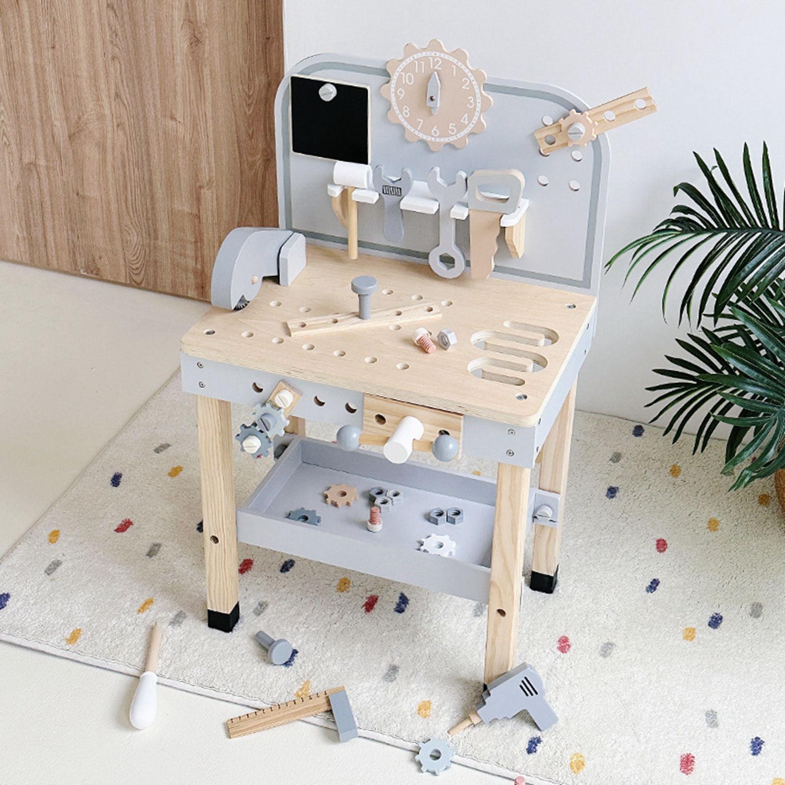 Wood Workbench Tool Playset Sc - Gardening Tools For 3 Year Old recension och pris