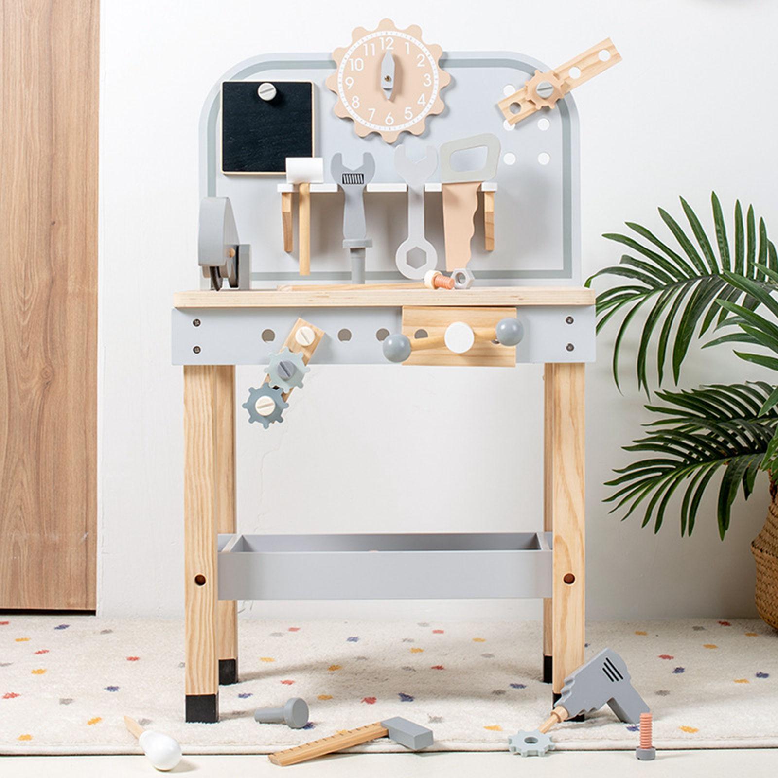 Wood Workbench Tool Playset Sc - Gardening Tools For 3 Year Old recension och pris