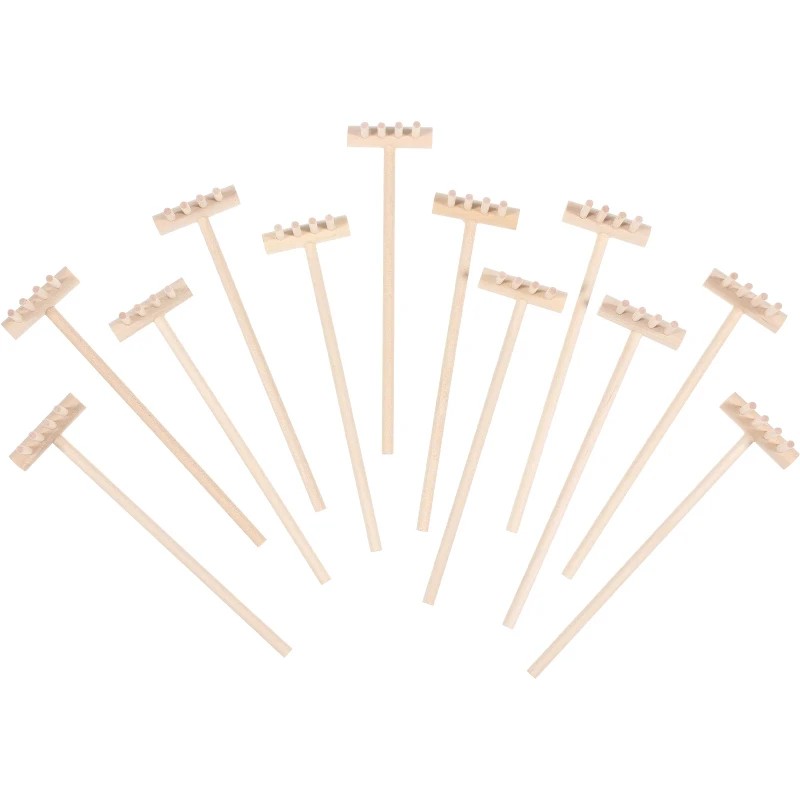 6pcs Mini Bamboo Rake Set for  - Zen Gardening Tools recension och pris