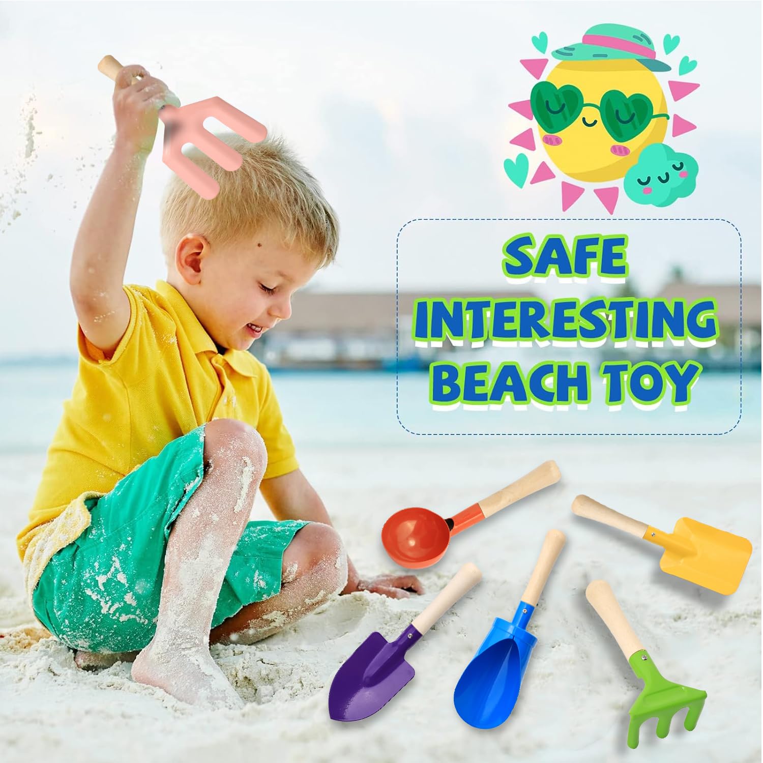 Colorful 6pcs Multifunctional  - Gardening Tools Kit For Kids recension och pris
