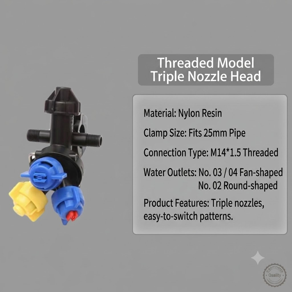 3 Heads Spray Nozzle Mirror Ar - Gardening Tools Youtube recension och pris