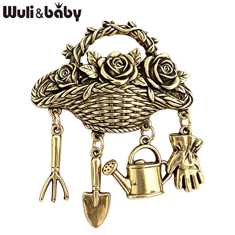 Wuli&baby Vintage Flowers Bask - Gardening Tools For 3 Year Old recension och pris