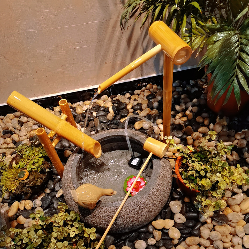 Japanese bamboo Jinglu stone b - Zen Gardening Tools recension och pris