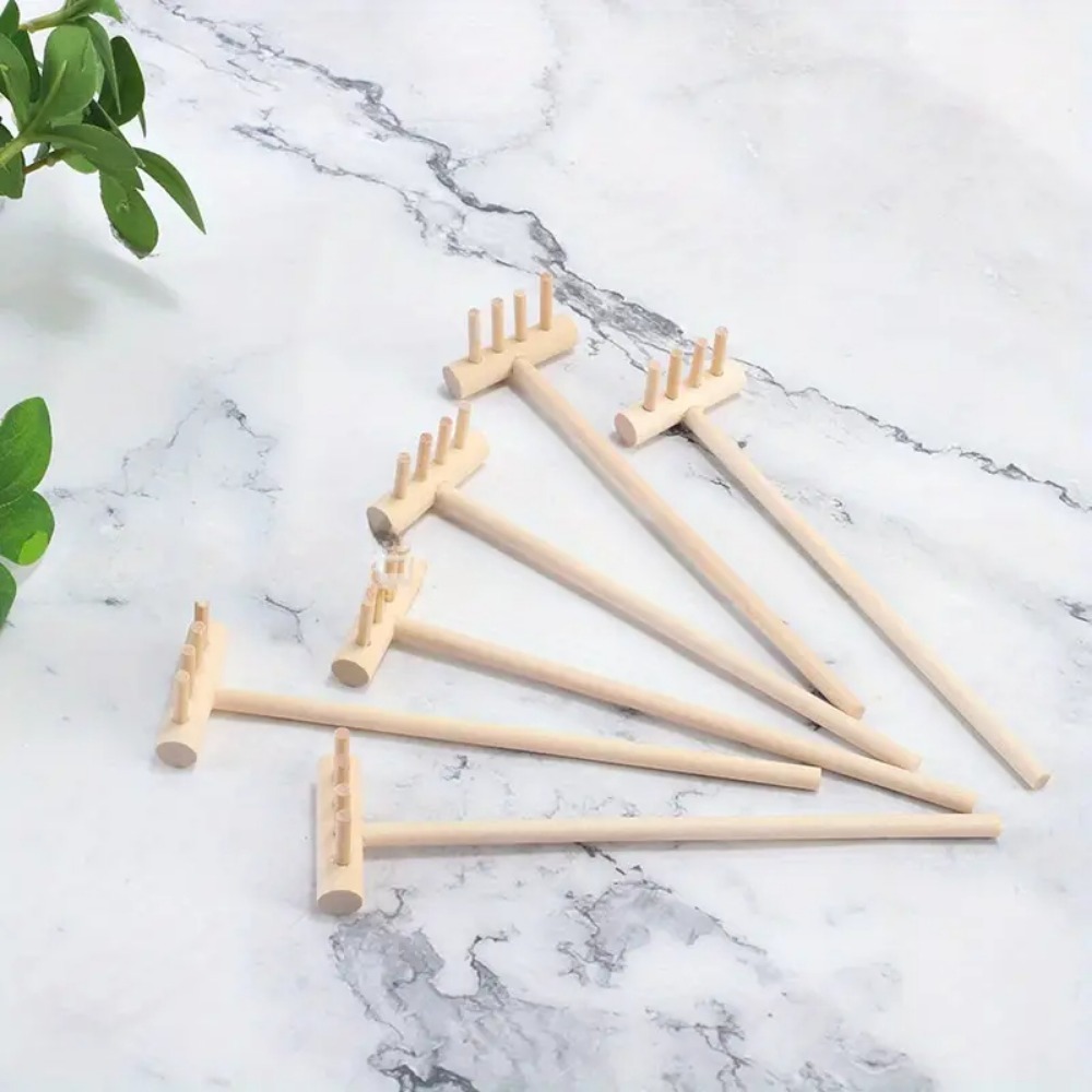 6pcs Mini Bamboo Rake Set for  - Zen Gardening Tools recension och pris