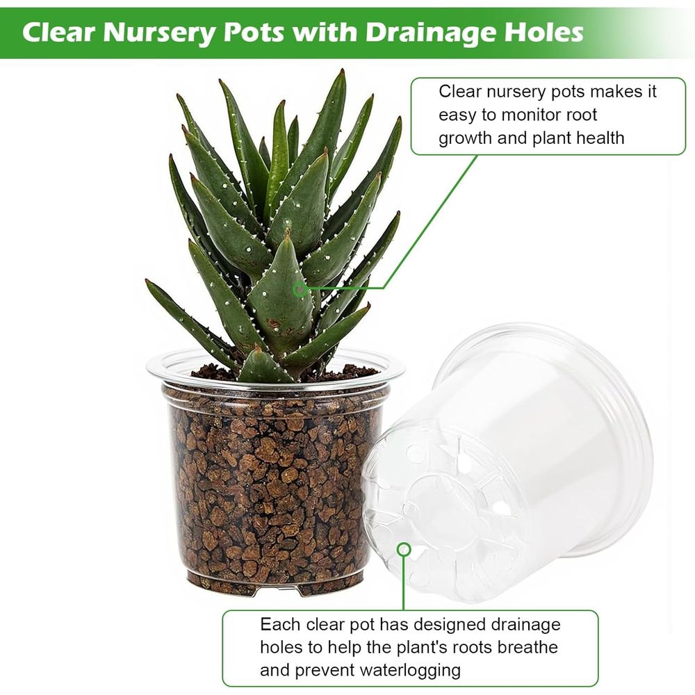 60-Pack Clear Plastic Nursery  - Gardening Tools Labeled recension och pris
