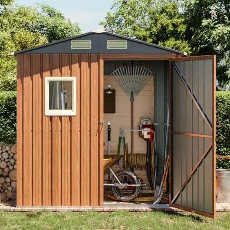 Outdoor Storage Shed 6x4 Ft, L - Gardening Tool recension och pris